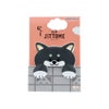 ダイカットクリップ JITTOME(ジットメ) 柴犬 黒