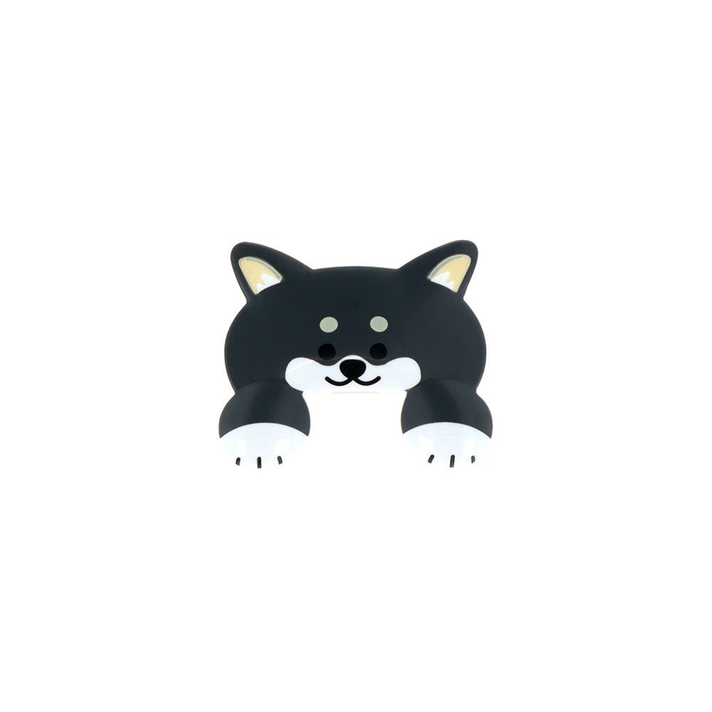 ダイカットクリップ JITTOME(ジットメ) 柴犬 黒