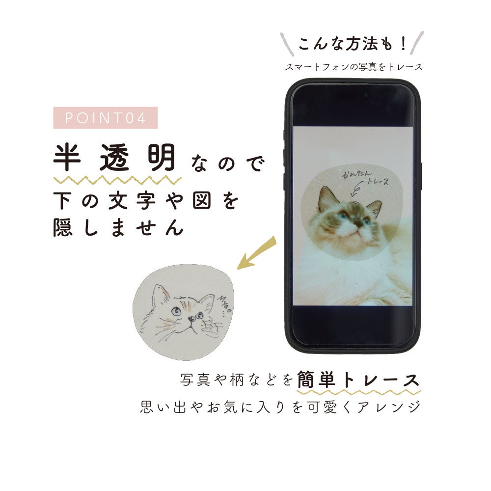 シールふせん すけカケラ 方眼