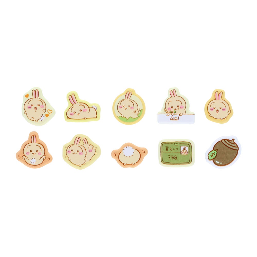 プチパース付きフレークシール ちいかわ うさぎ